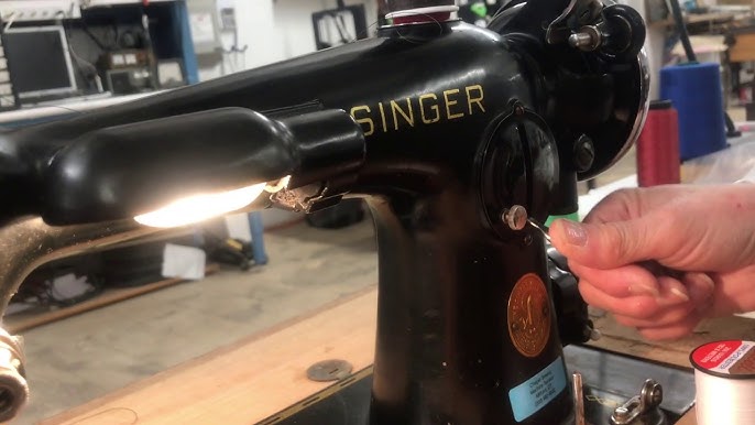 Singer 66 Vintage Sewing Machine: How to Thread the Machine 