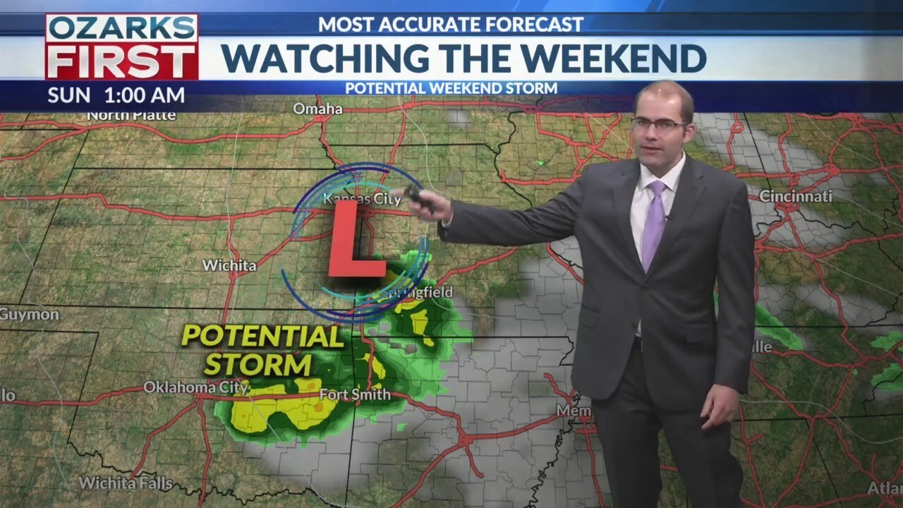 Brief break from rain today, watching weekend rain chances - YouTube