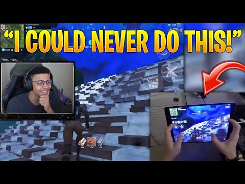 Myth Reacts to "Fortnite Mobile Hand Cam" & "Fortnite Mobile Build Battles to Max Height"