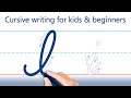 How to write letter i cursive writing for kids and beginners handwriting practice