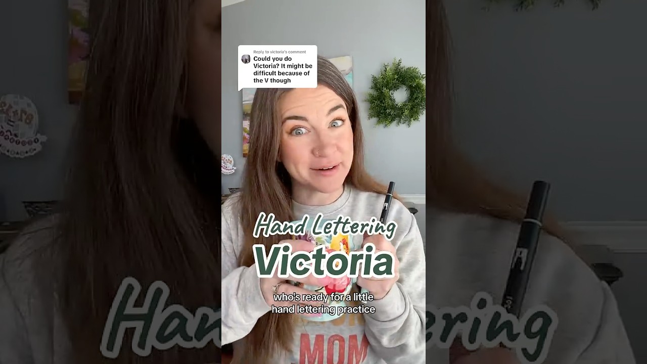 Hand Lettering Victoria + Tips for Captial Vs - YouTube
