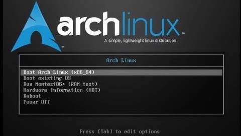 Installing Arch Linux 2018