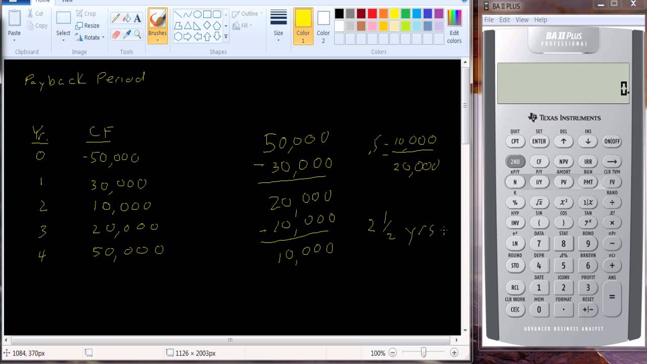 Capital Budgeting Payback Period - YouTube
