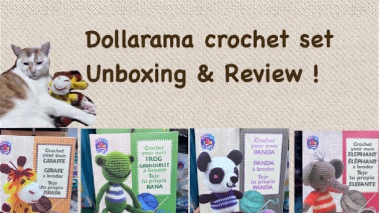 Dollarama NEW crochet set unboxing!!!! YouTube