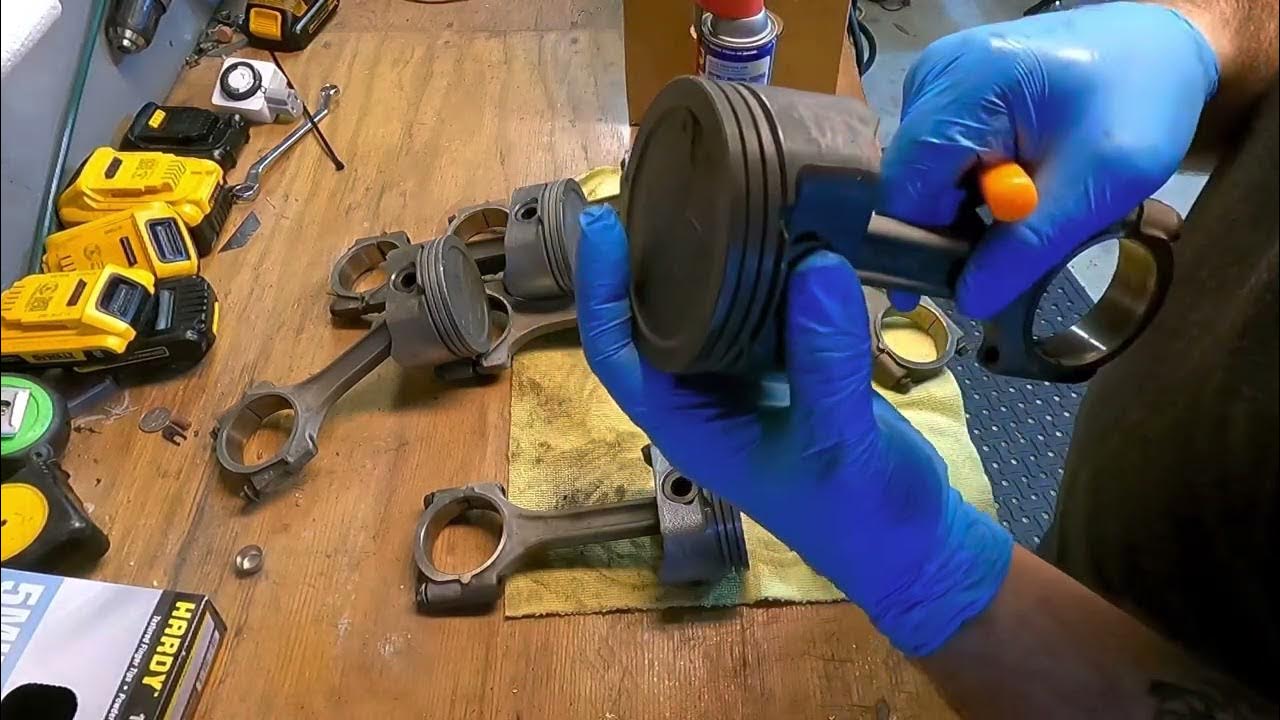 Cleaning used LS pistons to reuse lsbuild lsswap squarebodyls YouTube