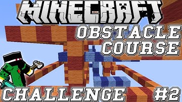 Minecraft UNIQUE IMPACTS OBSTACLE COURSE 2 with CRAZY MINI GAMER