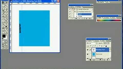 Demo of Rotating Text In Photoshop