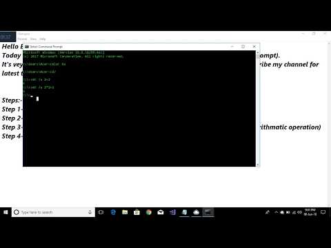 How to do Maths using cmd