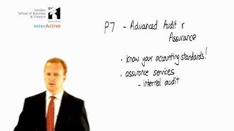 LSBF ACCA P7: Introduction to the Paper