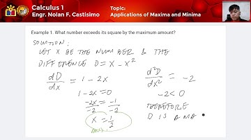 Applications of Maxima Minima