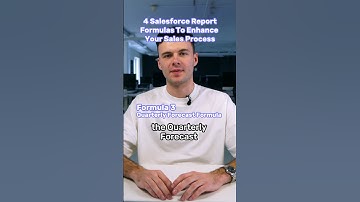 #Salesforce Report Formulas To Enhance Your Sales Process | 3. Quarterly Forecast
