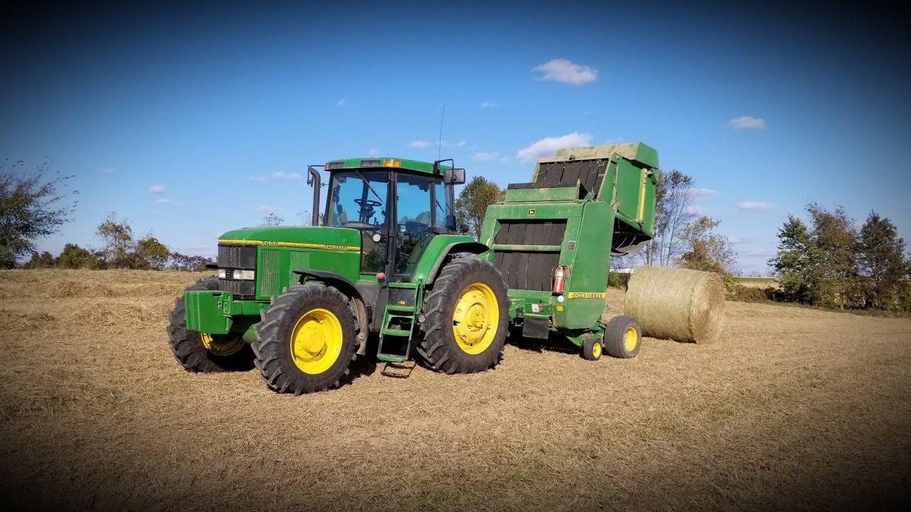 Round Baling Grass Hay Tractor Talk 10/17/19 YouTube