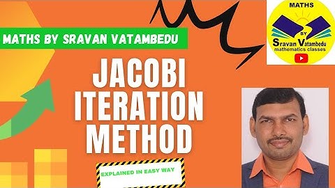 JACOBI ITERATION METHOD IN TELUGU @VATAMBEDUSRAVANKUMAR