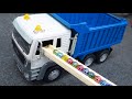 マーブルランレースASMR☆HABAスロープ 青いゴミ収集車 運転席へ入る