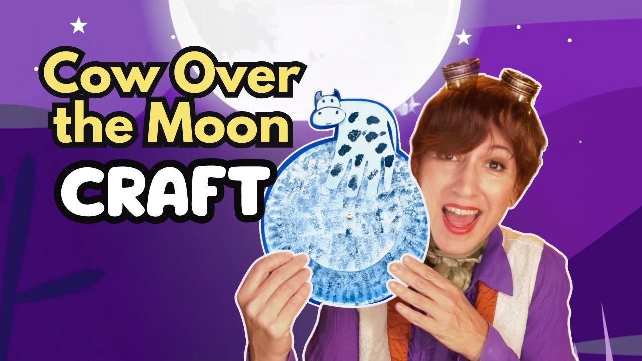 Paper Plate Craft I Cow Jumping Over the Moon