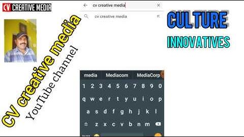 CV creative media channel search