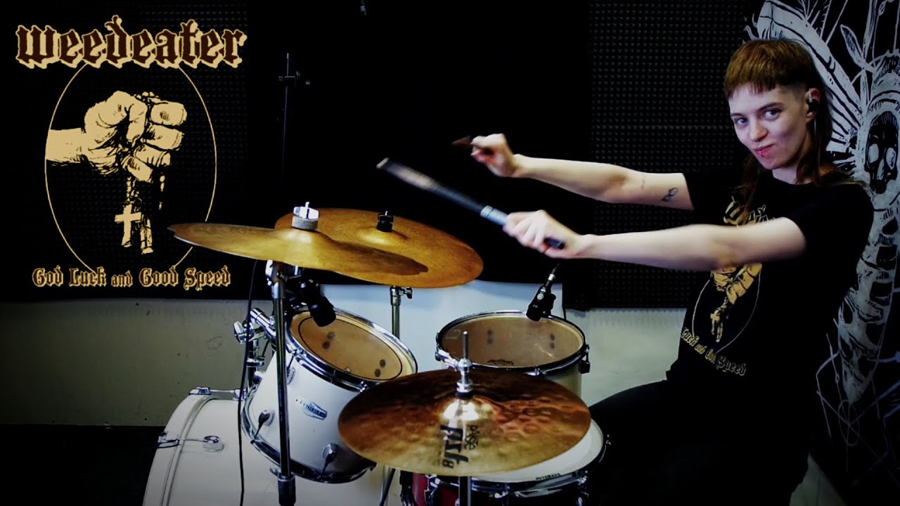 Lena Olsen -  God Luck and Good Speed (Weedeater drum cover)