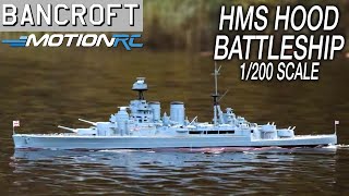 Bancroft HMS Hood 1/200 Scale 1300mm (50.7") British RC Battleship | Motion RC