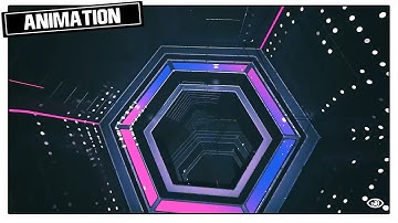 LOOPED SPACE TUNNEL ABSTRACT | FREE STOCK ANIMATION BACKGROUND OVERLAY [CCM]