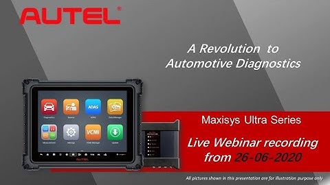 Autel MaxiSys ULTRA - Webinar Recording