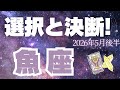 【魚座♓️5月後半】超強い!✨決めたら後は、流れに乗っていけば大丈夫👌✨(タロット占い🔮)