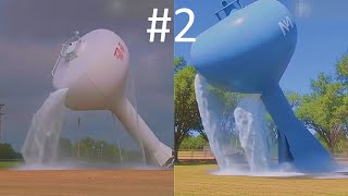 Снос водонапорной башни - Water Tower Tipping 2
