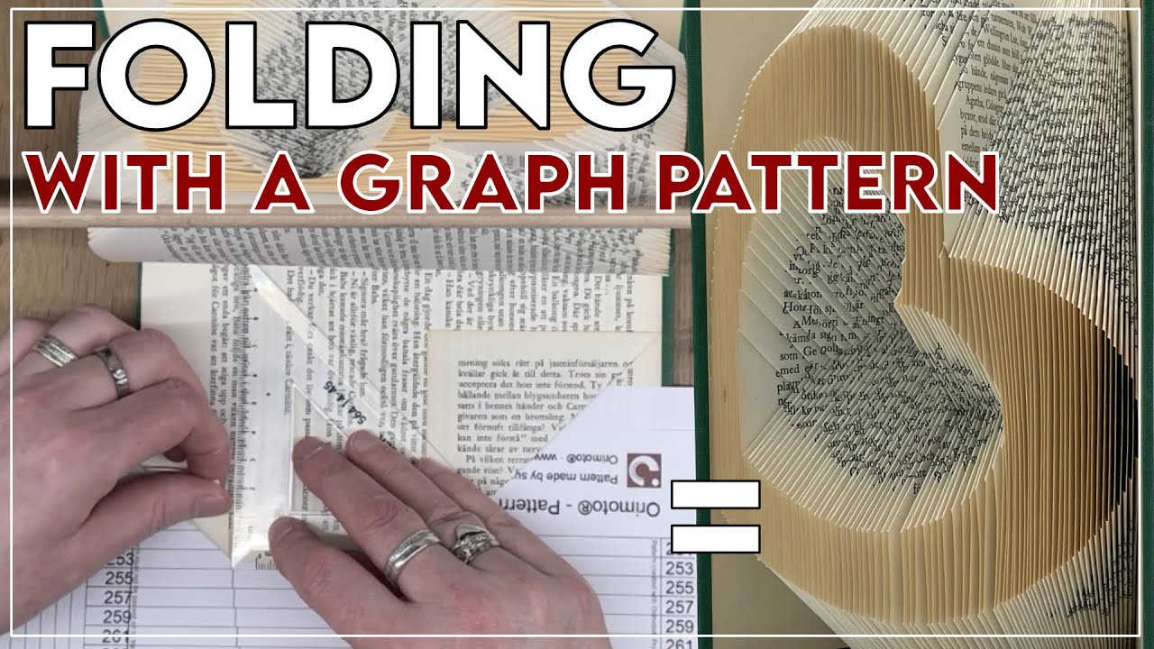 Folding with a Graph Style Pattern / MMF / #bookfolding for beginners