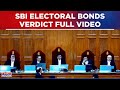 Delhi electoral bonds case hearing in supreme court cji orders sbi to disclose the details
