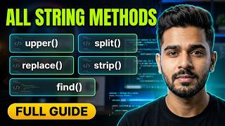 Methods of String in Python | Split, Replace, Join & Strip Explained | #PythonStrings #StringMethods News