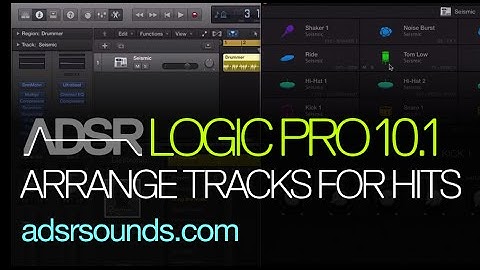 Logic Pro X - 10.1 -  Creating Arrange Tracks for Drum Machine Hits