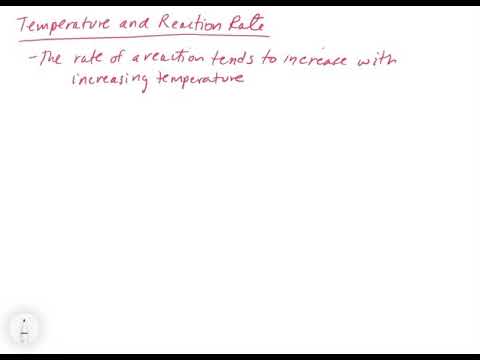Chapter 13. Influence of Temperature on the Rate of a Reaction - YouTube