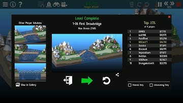 Poly Bridge 2 1-06: First Drawbridge