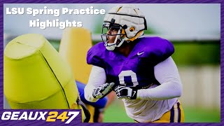 LSU Spring Practice Highlights: April 14th, 2023