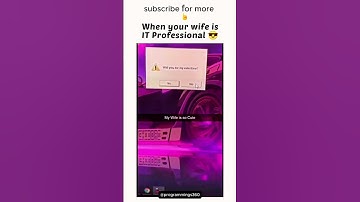 when your wife is IT professional | and you have learned python, java, c++, javascript only #shorts