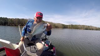 Open Water Crappie Fishing Highlights, Several Days, Lake Monticello