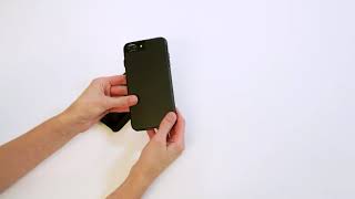 耐衝撃 ハイブリッド タフ ID ブラック Case-Mate iPhone 8 Plus ケース 5.5インチ カード収納ホルダー付き