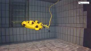 Pruebas con dron acuático ROV Fifish V6, inspección en piscina
