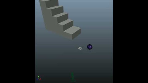 Falling Bawling Ball - Autodesk Maya 1