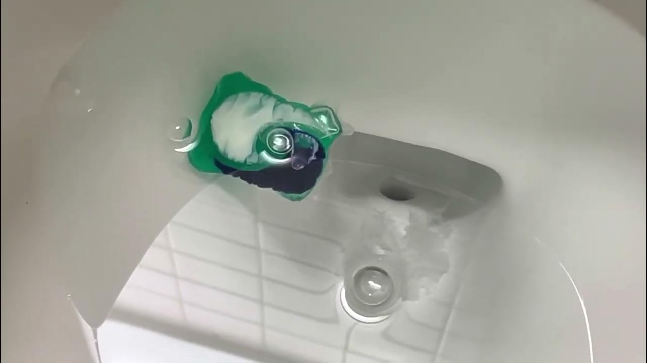 Toilet dissolves tide pod YouTube