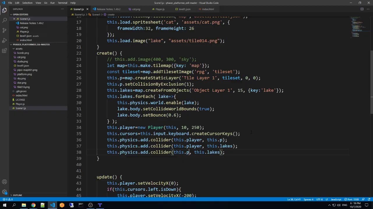Phaser + Tiled III: Object Layer - YouTube