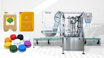 HYXG-1A Automatic 5Ll 30L Cooking Oil Barrel Capping Machine