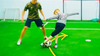 Tutorial for Kids how to do a difficult trick | Football Freestyle Panna