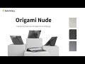 Origami nude folding folio stand case with pencil storage for ipad series  switcheasy 