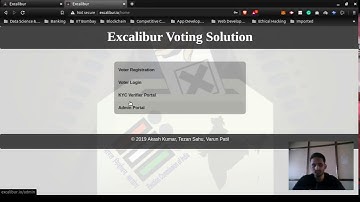 [2019] Excalibur Voting Solution - Codefundo++ Submission - by Tezan Sahu, Akash, Varun Patil
