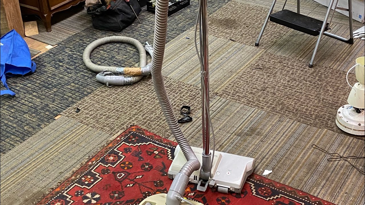 Grey and yellow Kenmore 3.9 Powermate canister vacuum late 80s YouTube
