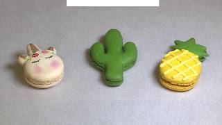 Unicorns, Cactus And Pineapple Macarons