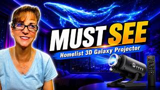 Must See! Homelist 3D Galaxy Sleep Aid Projector Light #projector