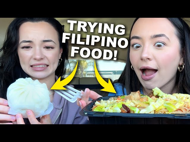 My Twin Tries Filipino Food! Car Rides - Merrell Twins class=