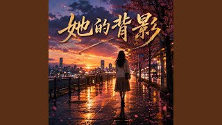 她的背影
