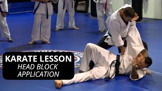 Karate Head Block Application - Kihon 1